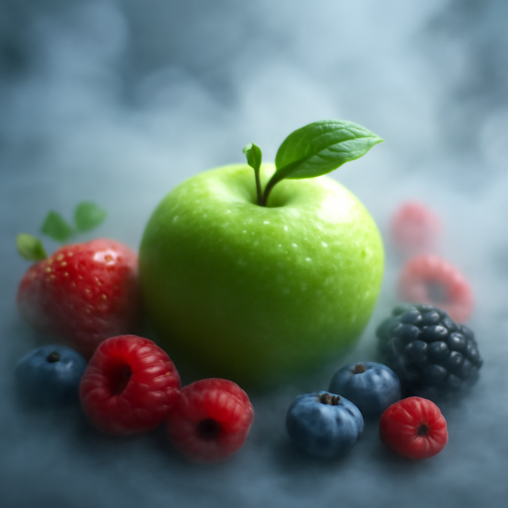 découvrez cbd pomme & fruits doux, l'alliance parfaite du cbd apaisant avec des arômes fruités et doux pour une relaxation instantanée et naturelle.