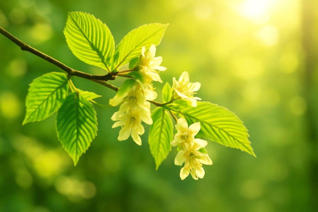 hornbeam – fleur de bach qui apporte énergie et vitalité pour bien commencer la journée et passer à l'action avec confiance.