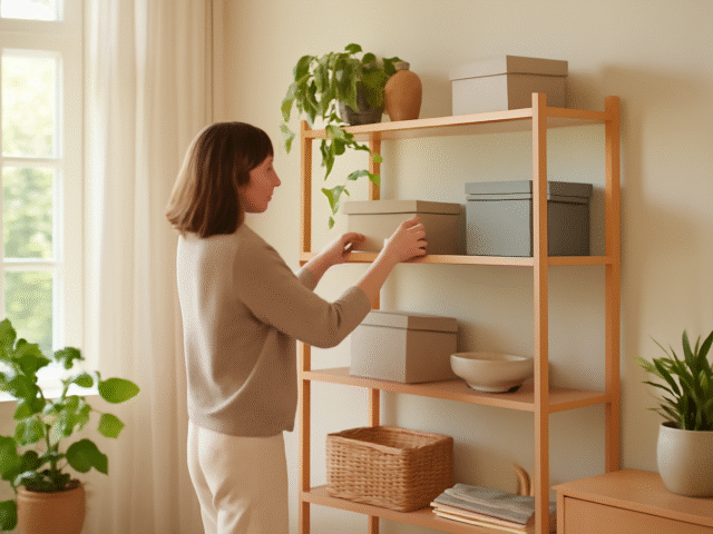 Organisation douce : ranger sans pression