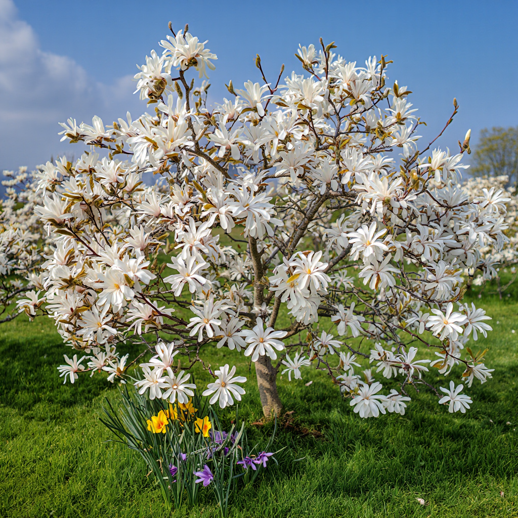 Magnolia stellata en terre