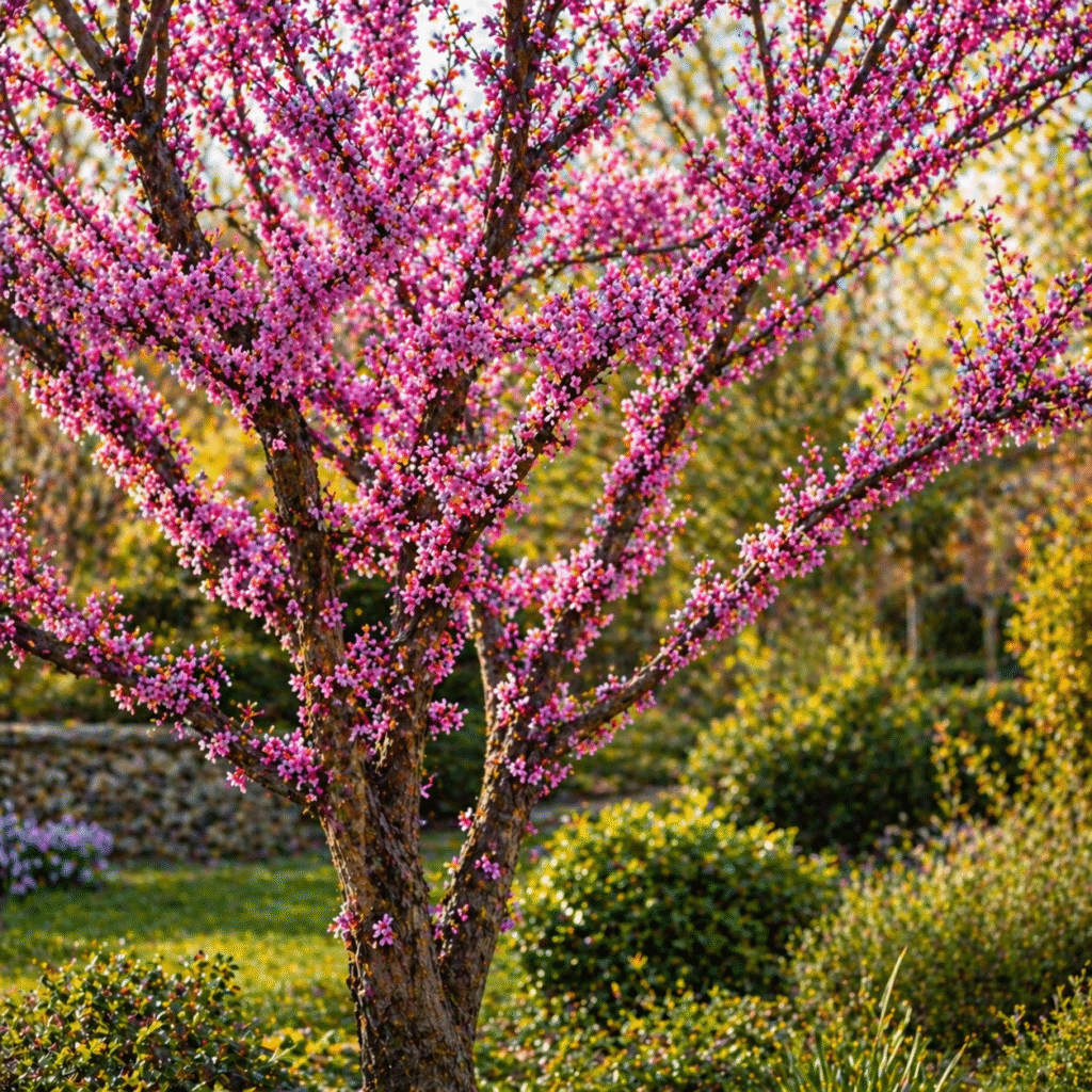 Arbre de Judée (Cercis) en fleur
