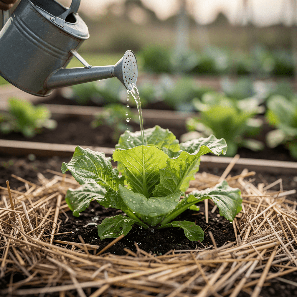 arrosage-laitue-pied-paillage-potager