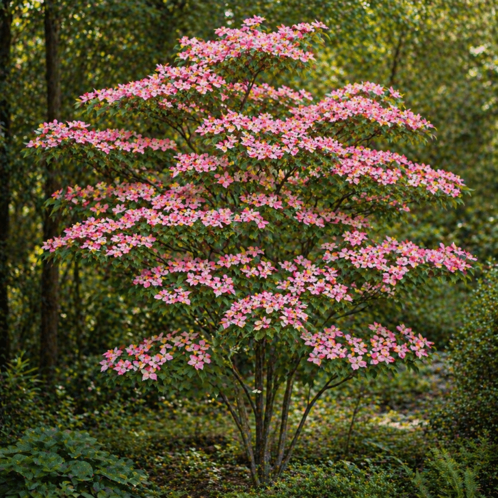 Cornouiller du Japon 'Satomi' - bractees
