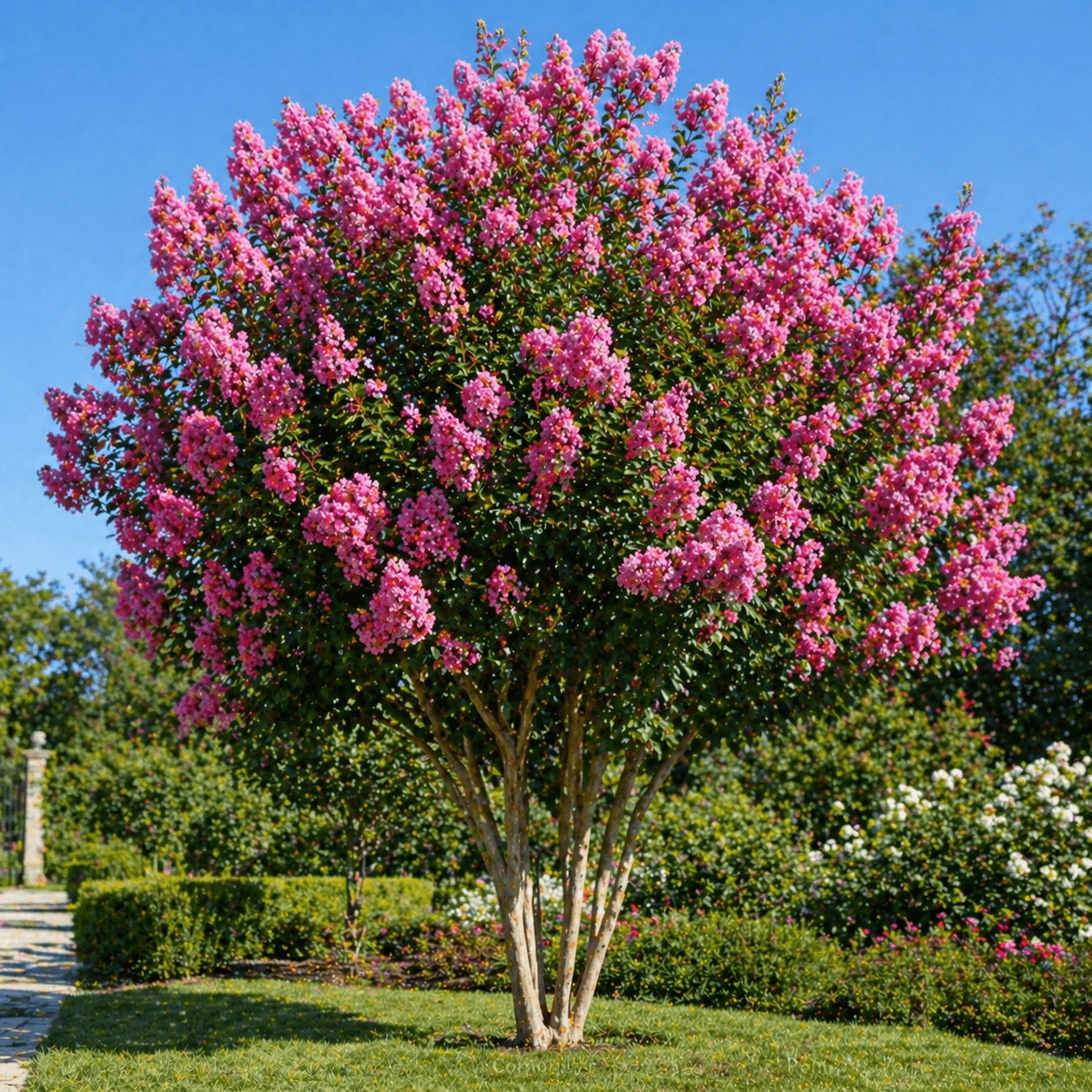 Lilas des Indes (Lagerstroemia) en fleur