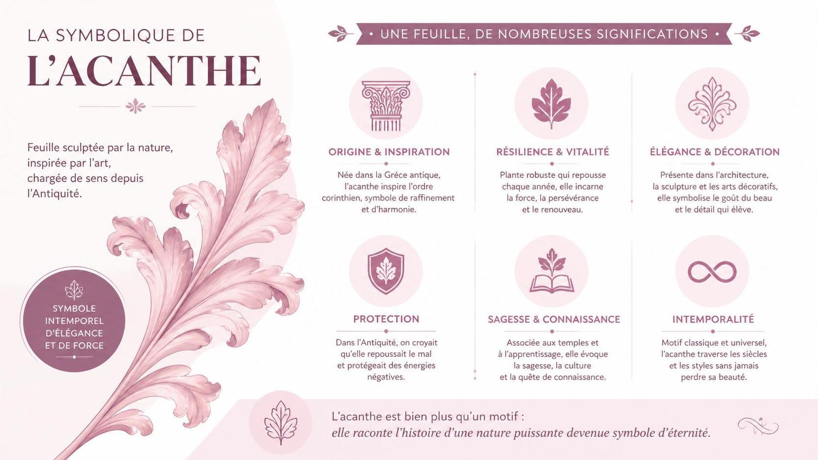 découvrez la signification de l’acanthus, une plante symbolique aux multiples interprétations en art, architecture et culture.