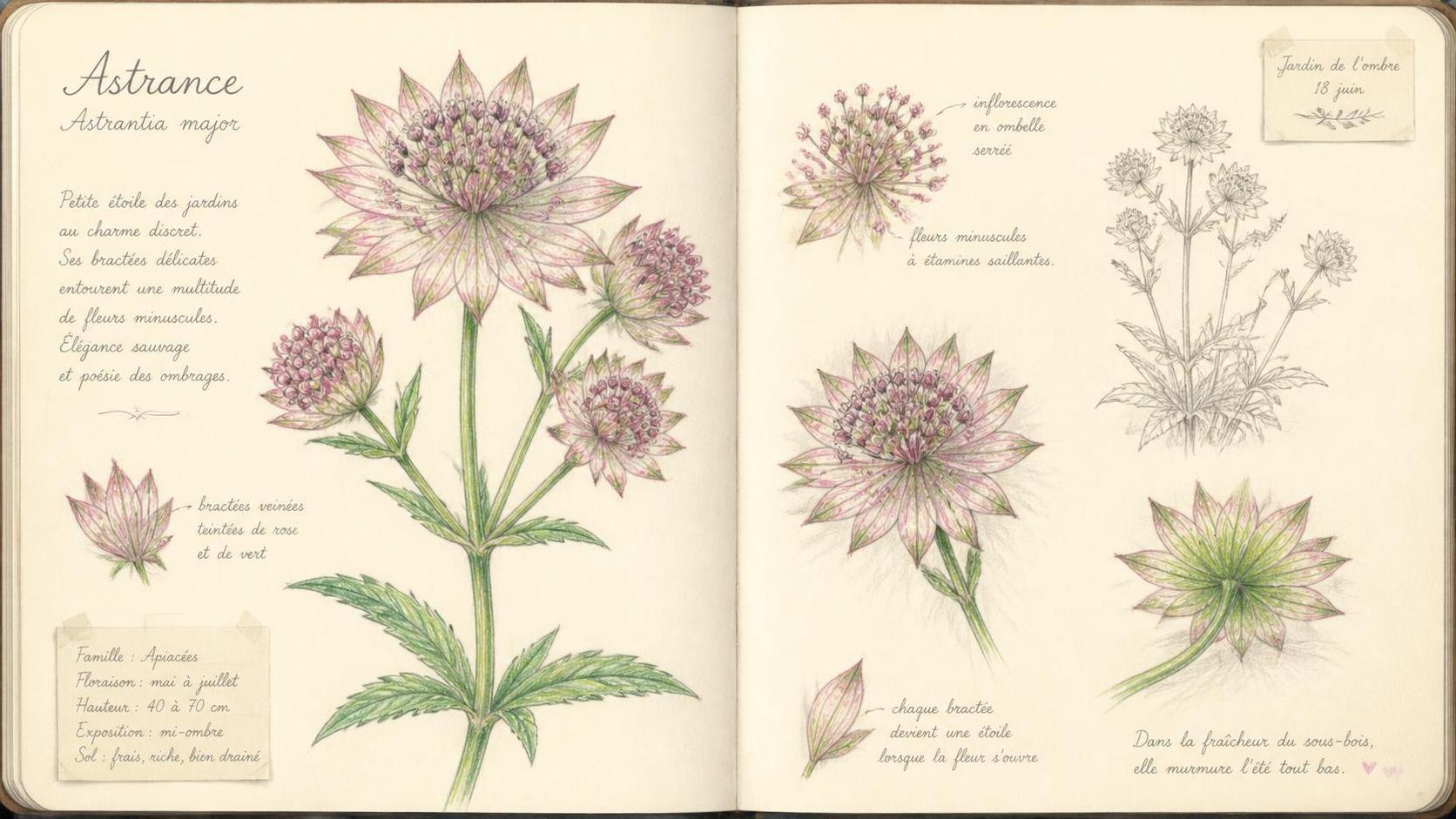 découvrez la signification de l’astrance, une fleur aux symboliques riches et mystérieuses, utilisée en jardinage et en fleurs coupées.