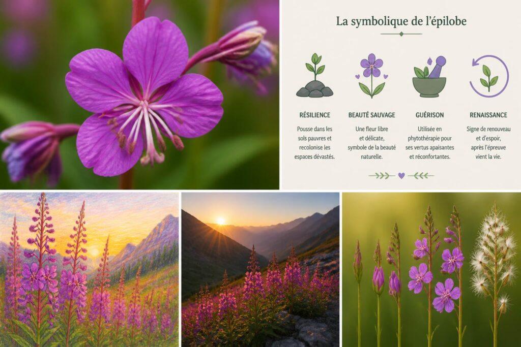 découvrez la signification symbolique et culturelle de l'épilobe, une plante aux nombreuses vertus et représentations.