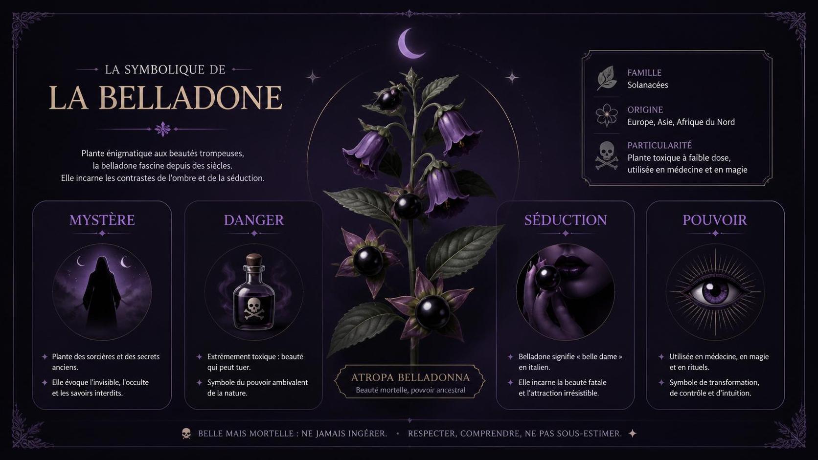découvrez la signification de la belladone, une plante mystérieuse aux multiples facettes, entre ses propriétés médicinales et ses légendes.