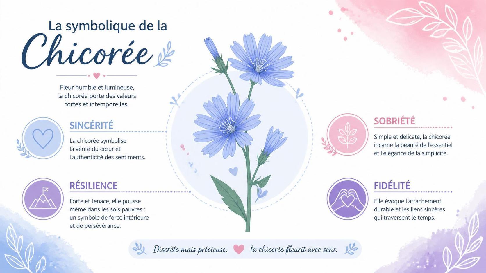 découvrez la signification de la chicorée, une plante aux multiples vertus et symboles, utilisée en cuisine et en médecine traditionnelle.