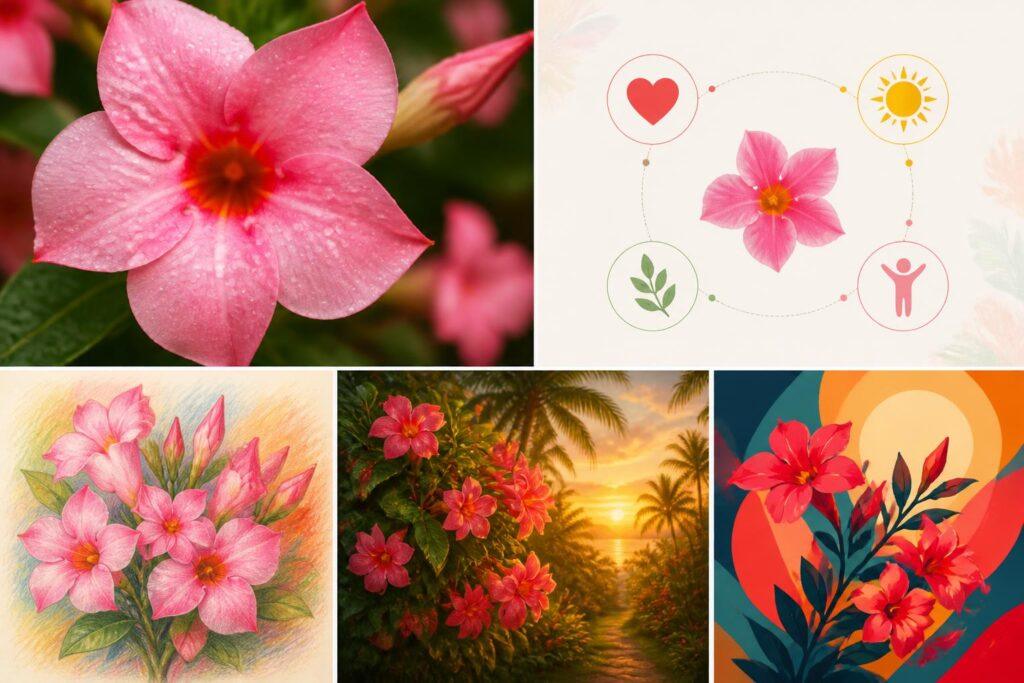 découvrez la signification du dipladénia, une plante aux fleurs colorées symbolisant la beauté et la vitalité, parfaite pour égayer vos jardins et balcons.