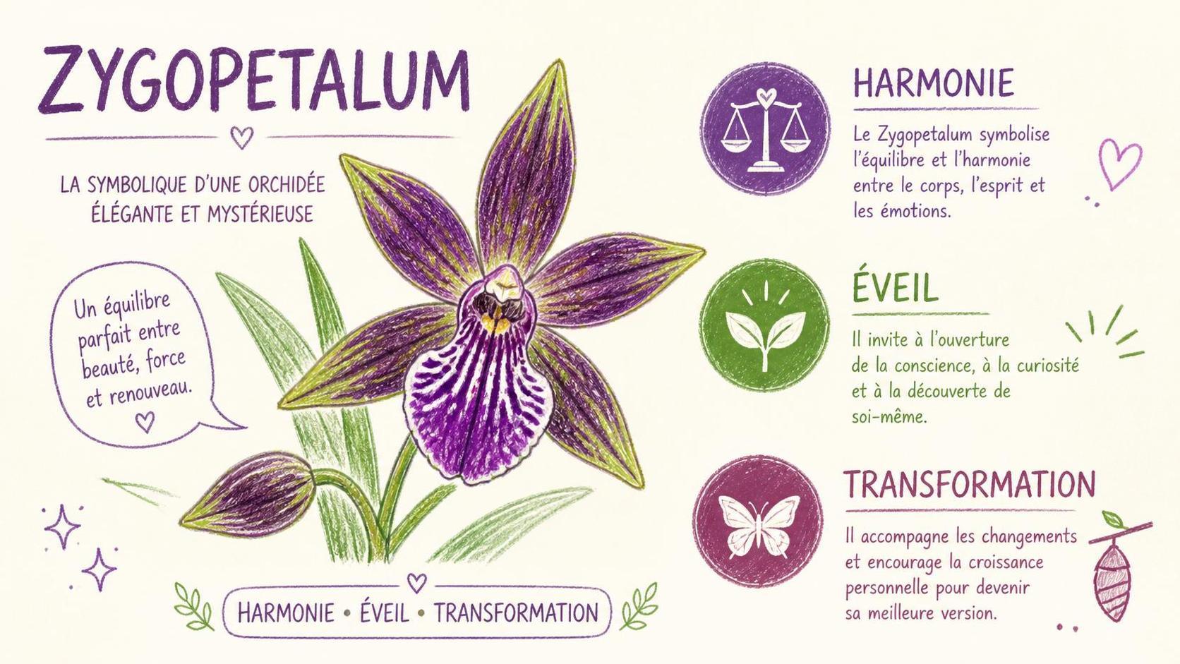 découvrez la signification spirituelle du zygopetalum, une orchidée mystérieuse aux symboliques profondes et aux énergies apaisantes.