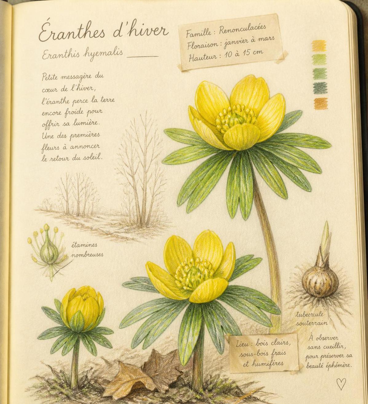 découvrez la symbolique de l’éranthe, une fleur représentant le renouveau et l'espoir au début du printemps.