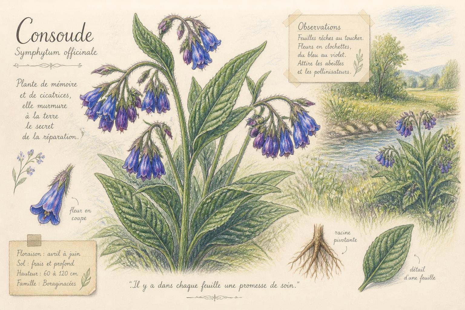 découvrez la symbolique de la consoude, une plante aux multiples vertus reconnues en phytothérapie et en traditions populaires.