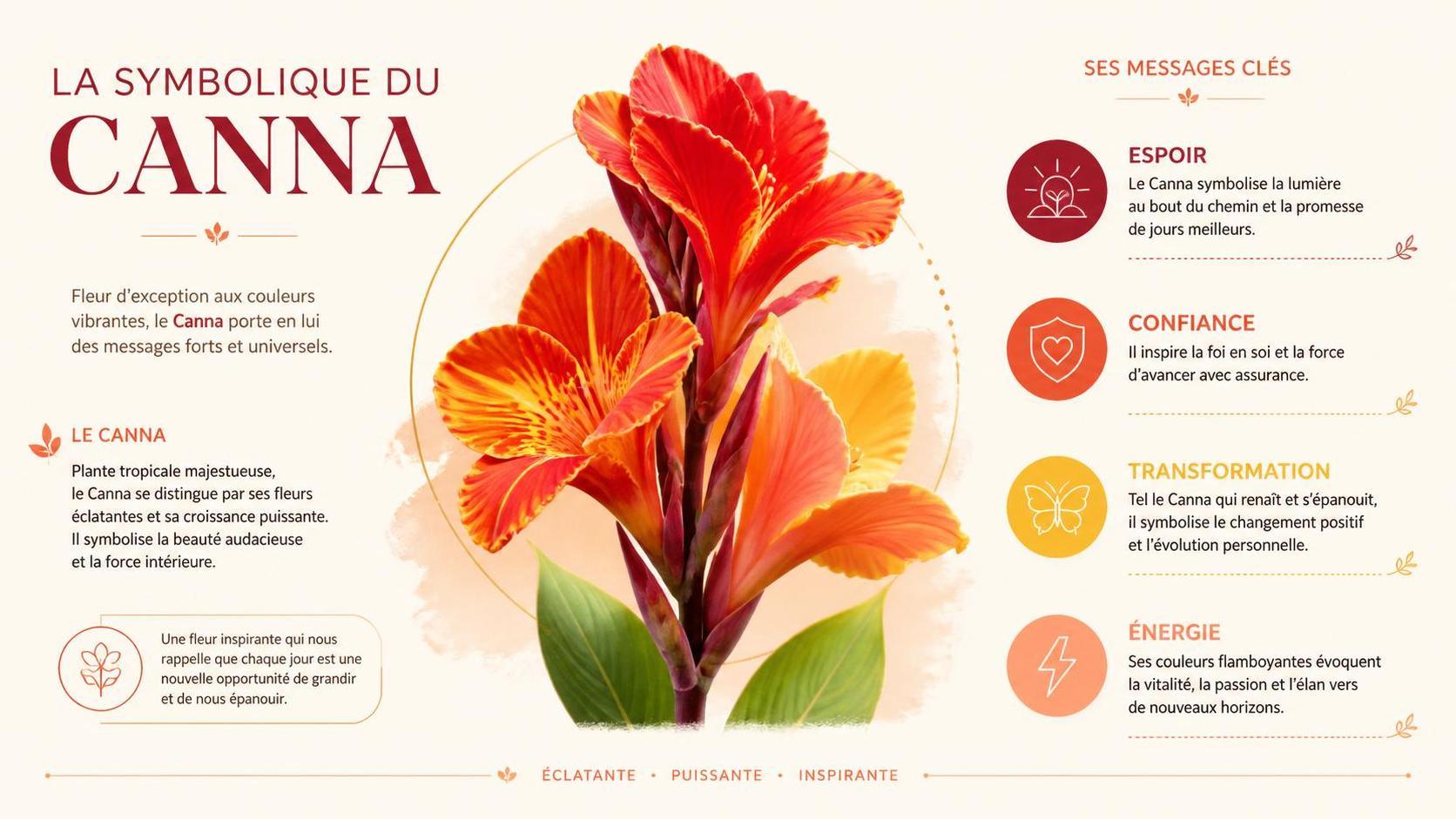 découvrez la signification et les symboles associés au canna, une fleur riche en histoire et en émotions.