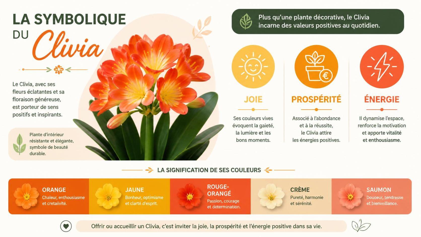 découvrez la symbolique du clivia, une plante aux fleurs éclatantes porteuse de significations profondes et de messages puissants.