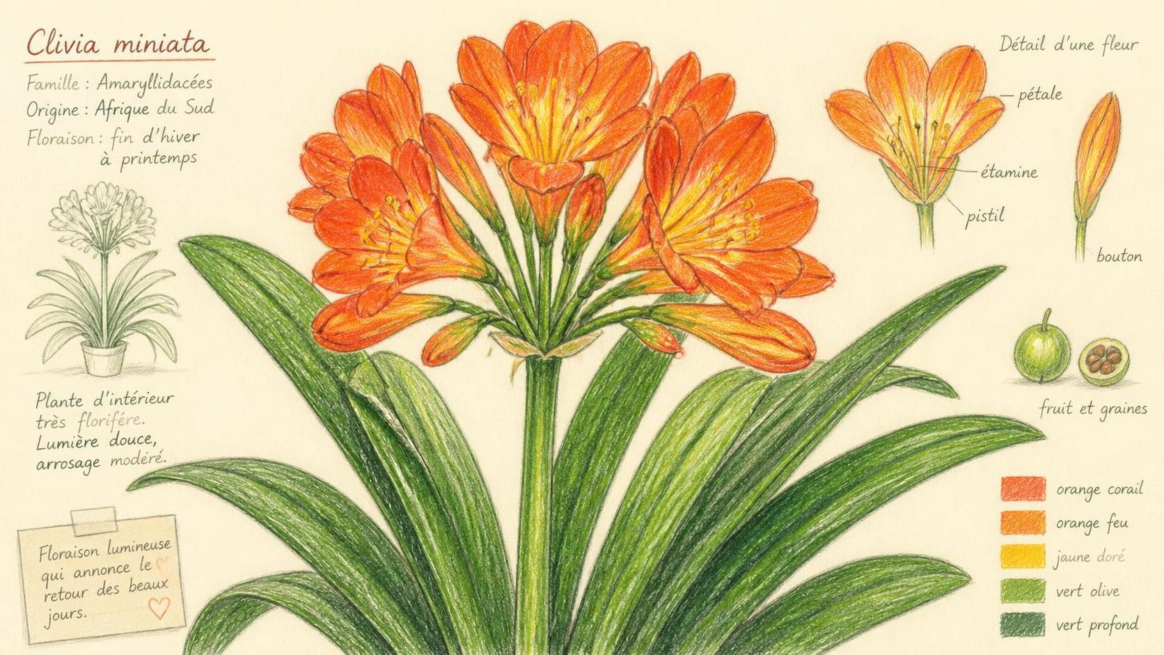 découvrez la signification et la symbolique du clivia, une plante aux fleurs éclatantes souvent associée à la prospérité, la créativité et la joie.