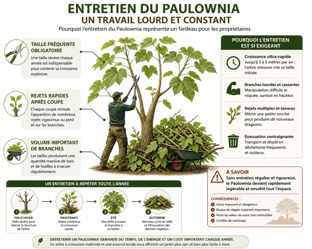 Entretien du Paulownia