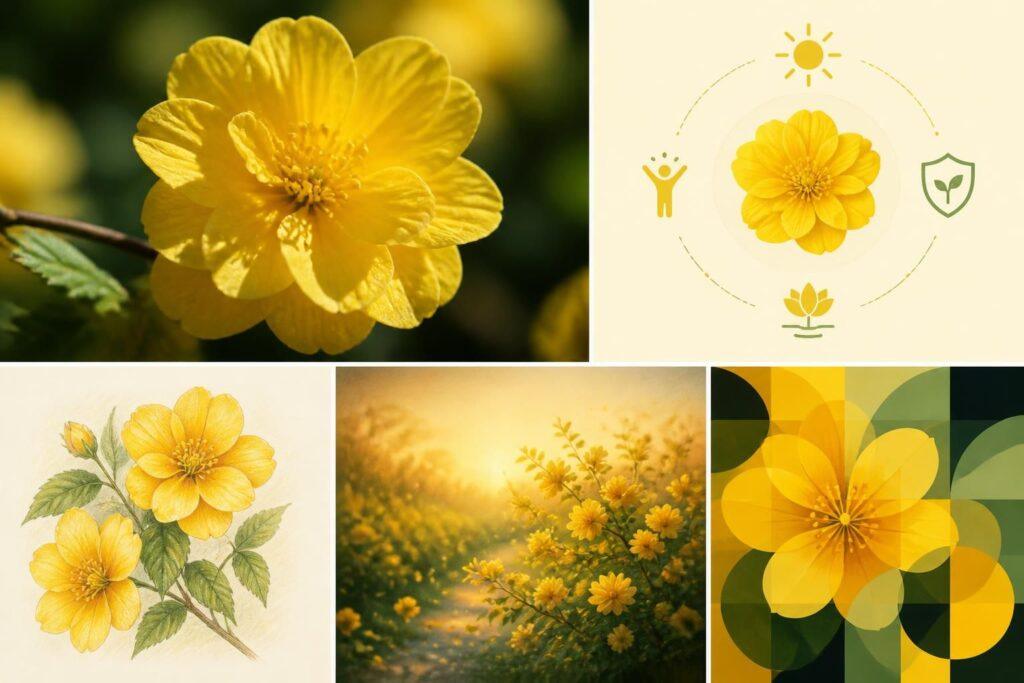 découvrez la signification du kerria, un arbuste aux fleurs lumineuses, et explorez ses symboliques et ses origines.
