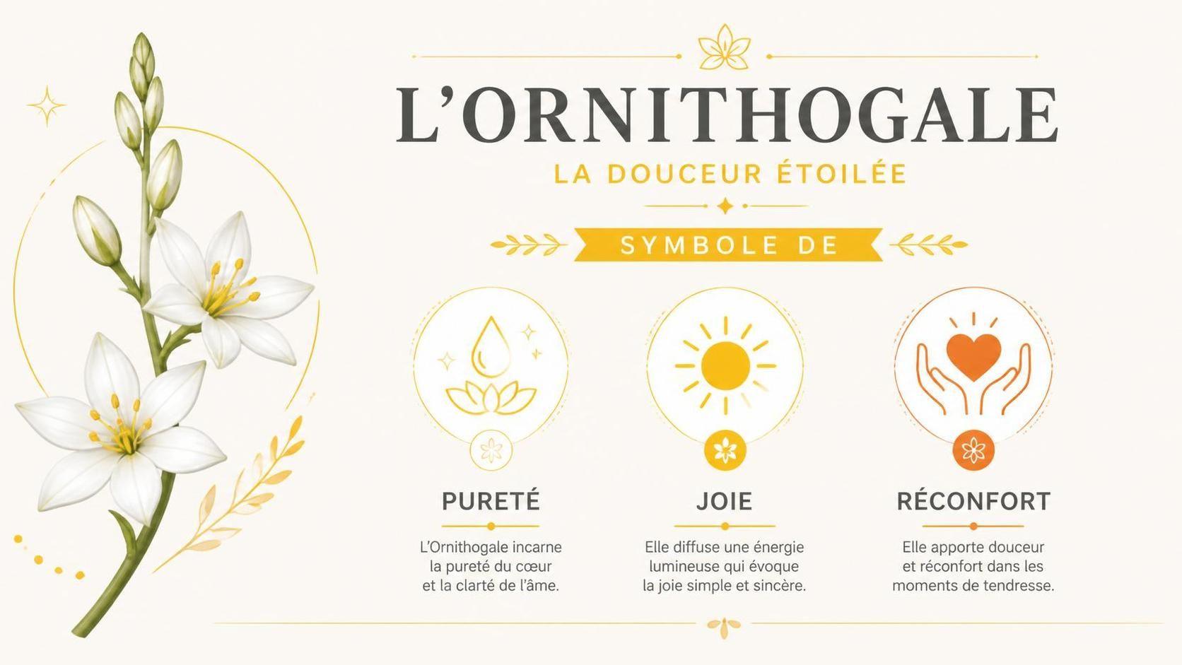 découvrez la signification spirituelle de l’ornithogale, une fleur aux multiples symboliques liées à la pureté, la protection et la connexion avec le divin.
