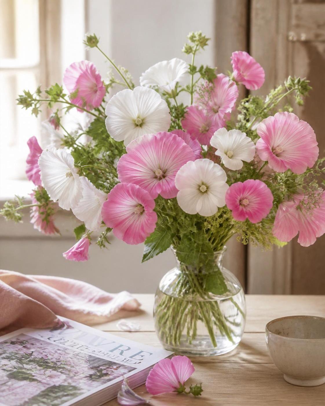 découvrez la signification spirituelle de la lavatère, une fleur symbole de protection, d'amour et de guérison dans diverses traditions spirituelles.