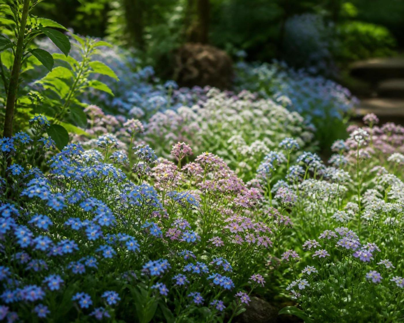 découvrez la signification spirituelle du myosotis, symbole d'amour fidèle, de mémoire et de protection dans diverses traditions spirituelles.