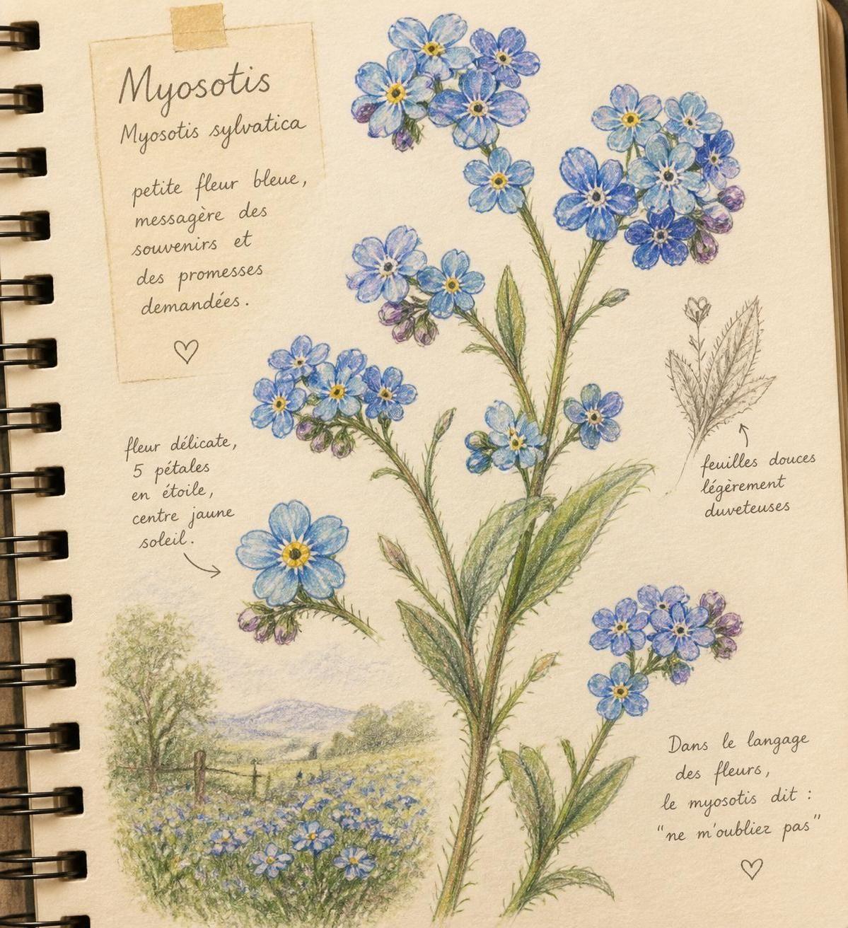 découvrez la signification spirituelle du myosotis, une fleur symbole de souvenir, d'amour et de fidélité à travers différentes cultures et traditions.