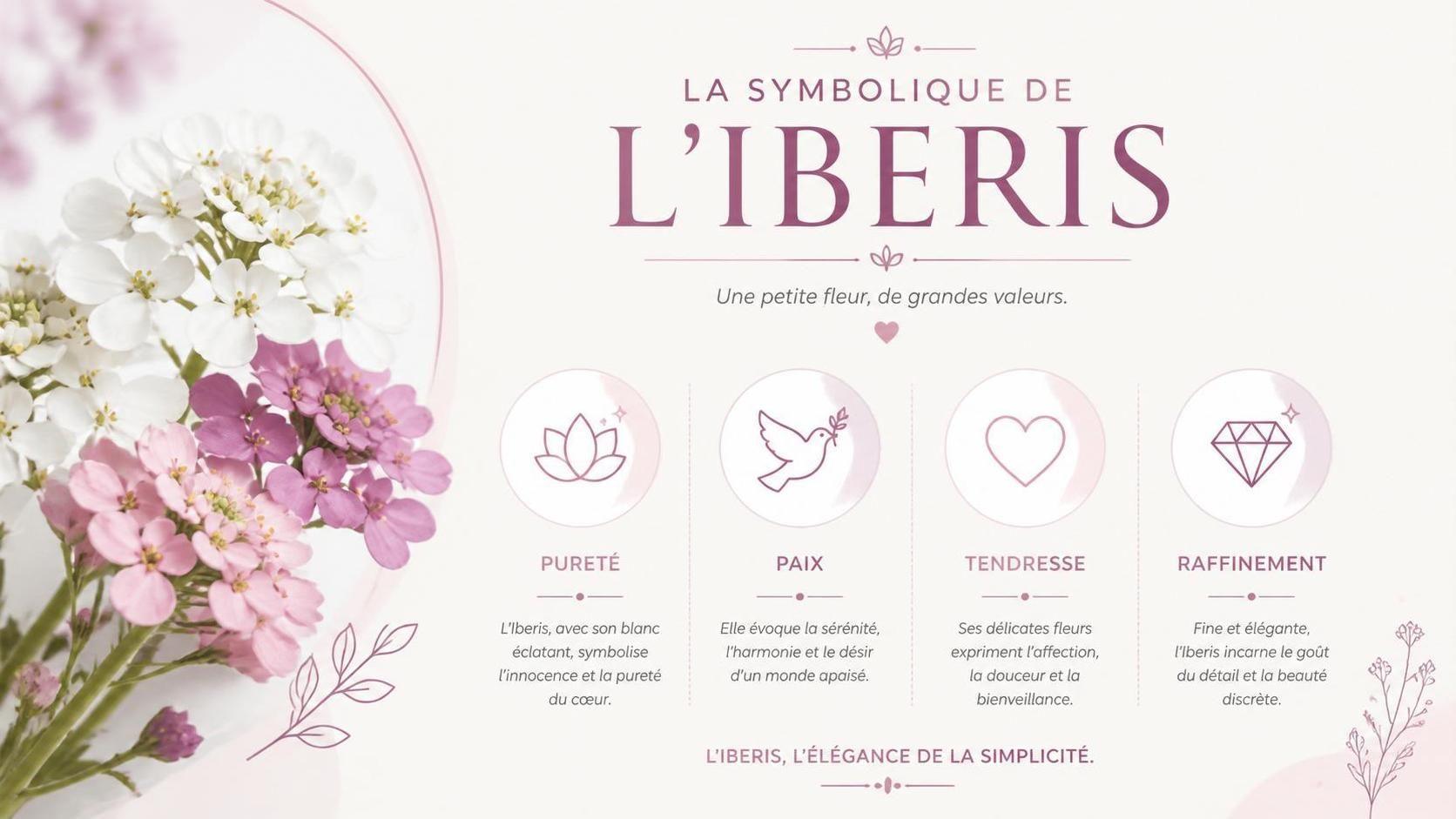 découvrez la symbolique de l'iberis, une plante aux multiples significations et représentations dans le langage des fleurs.