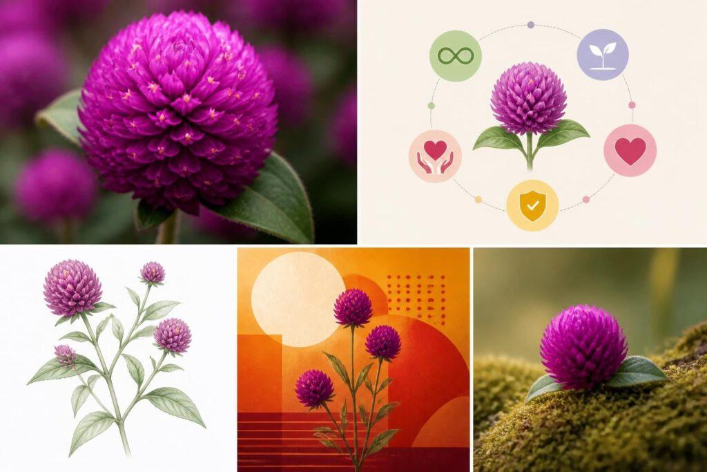 découvrez la symbolique du gomphrena, une fleur aux significations profondes liées à la longévité, la persévérance et la mémoire.