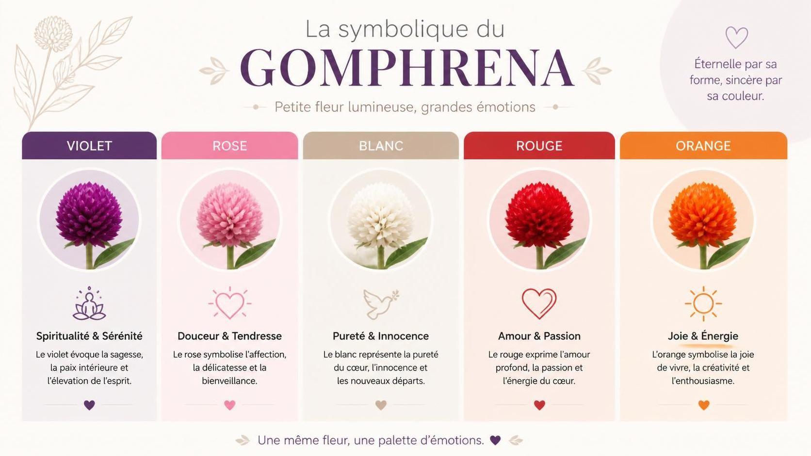 découvrez la symbolique du gomphrena, une fleur pleine de significations liées à l'immortalité, la persévérance et l'amour éternel.