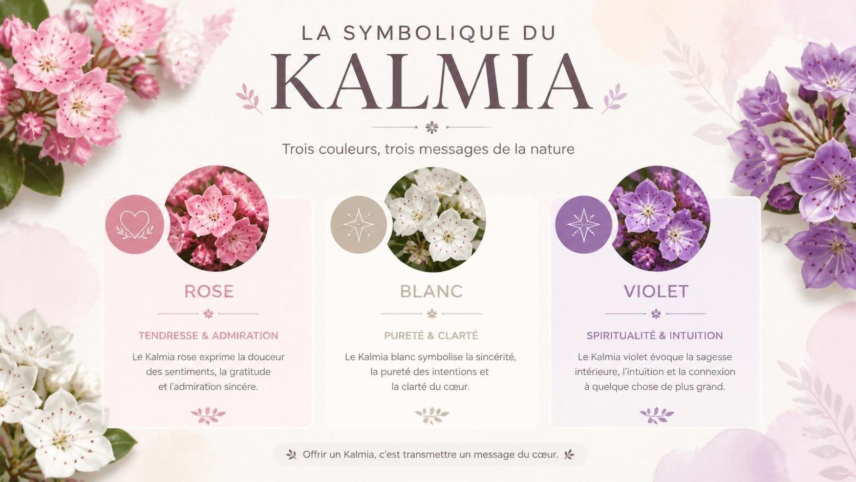 découvrez la symbolique du kalmia, une plante riche en signification et en histoire, représentant la beauté, la délicatesse et la protection.