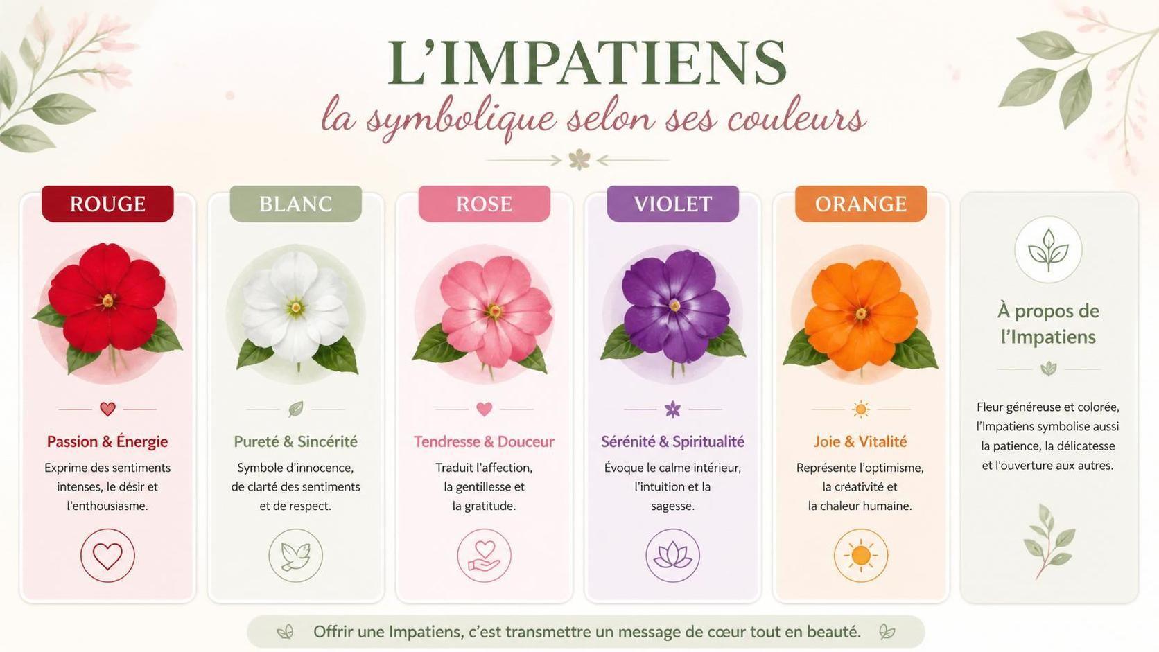 découvrez la signification spirituelle de l'impatiens, une fleur riche en symboles liés à la patience, la vitalité et la transformation intérieure.