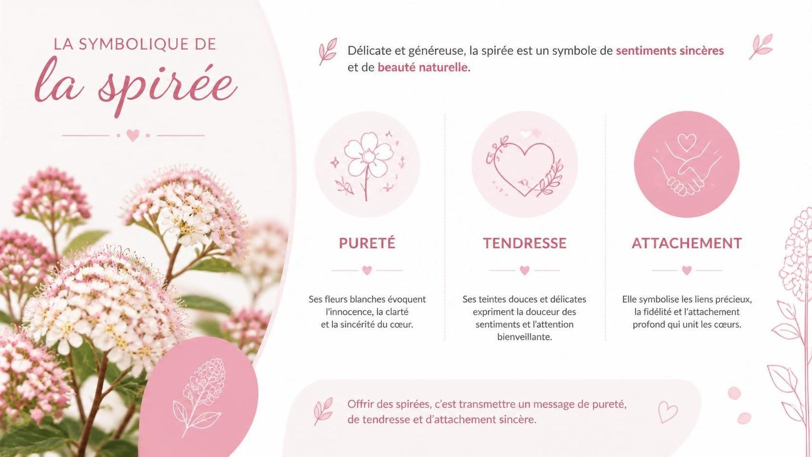 découvrez la symbolique de la spirée, une plante riche en significations historiques et culturelles, souvent associée à la guérison, à la protection et à la beauté.