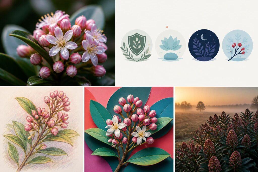 découvrez la symbolique du skimmia, un arbuste aux fleurs et baies riches de significations en jardinage et traditions.
