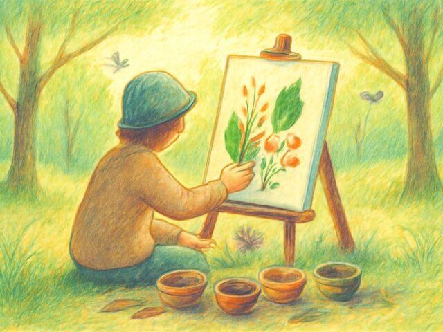 Peindre avec la nature (techniques simples)