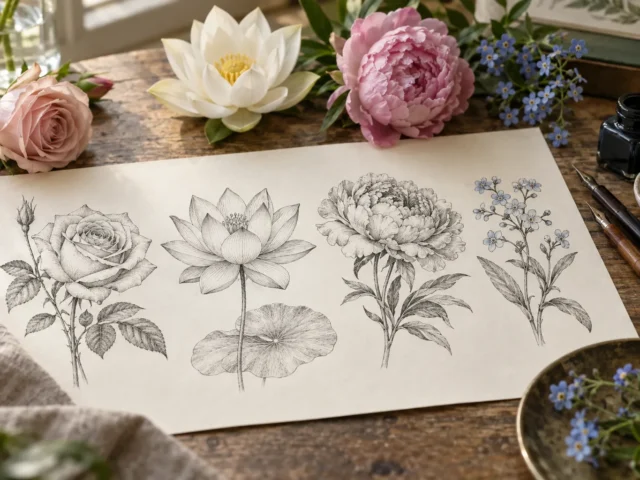 Tatouage fleur : la signification des fleurs les plus tatouées